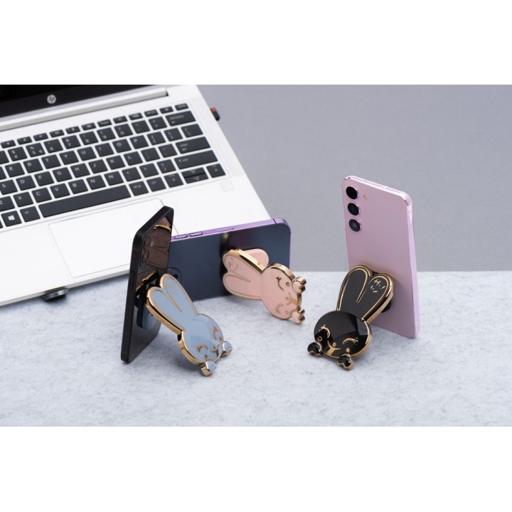 Stojak for phone Bunny - stick-on - black