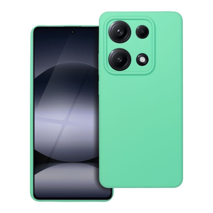 Чохол для Xiaomi Redmi Note 14S Silicone 2mm (camera protection) м'ятний