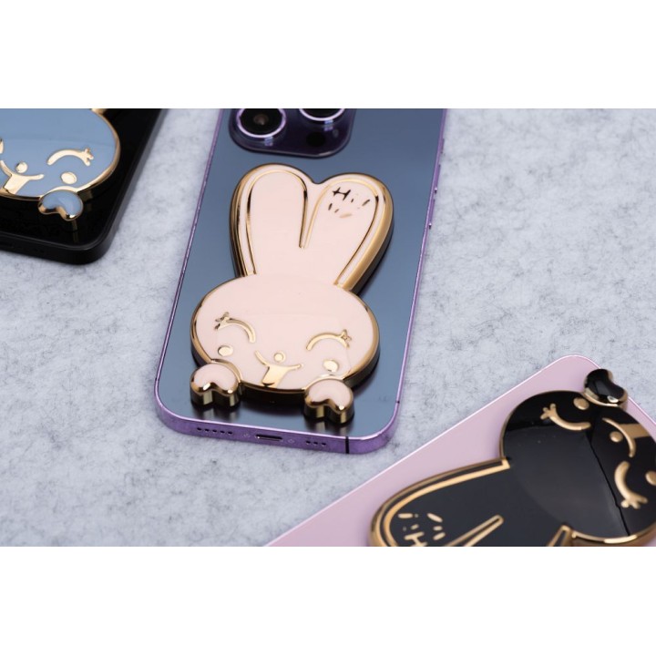 Stojak for phone Bunny - stick-on - pink