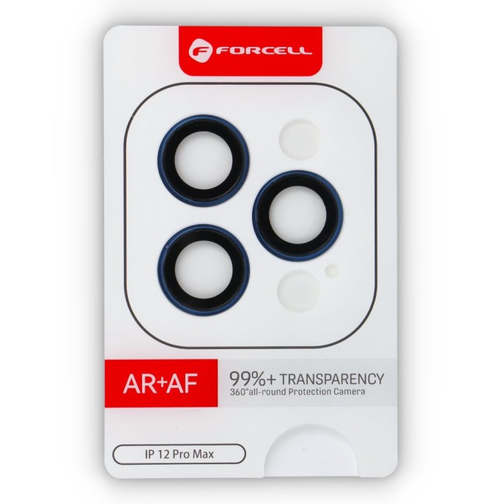 Загартоване скло на камеру для iPhone 12 PRO MAX Forcell Premium тихоокеанське синє 0INT
