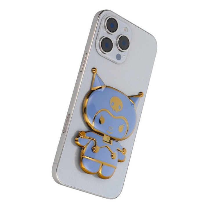 Stojak for phone LALKA - stick-on - blue