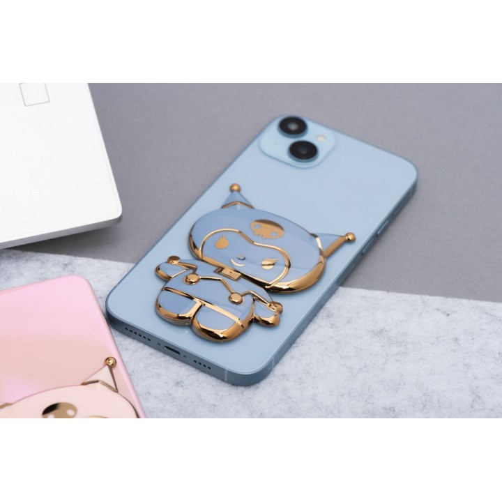 Stojak for phone LALKA - stick-on - blue
