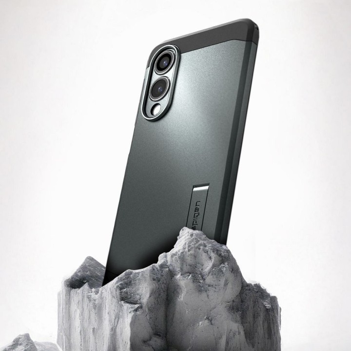 SPIGEN case TOUGH ARMOR compatible with MagSafe for SAMSUNG S25 Edge abyss green