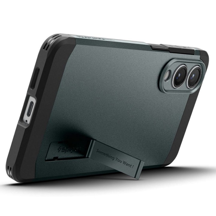 SPIGEN чехол TOUGH ARMOR совместимый с MagSafe для SAMSUNG S25 Edge abyss green
