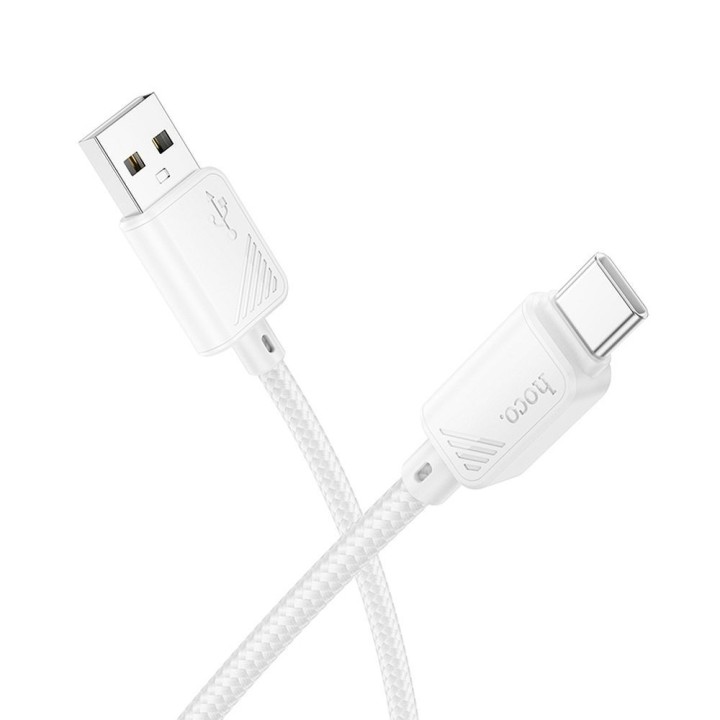 Кабель USB A — USB C Hoco 3A 1 m X113 белый