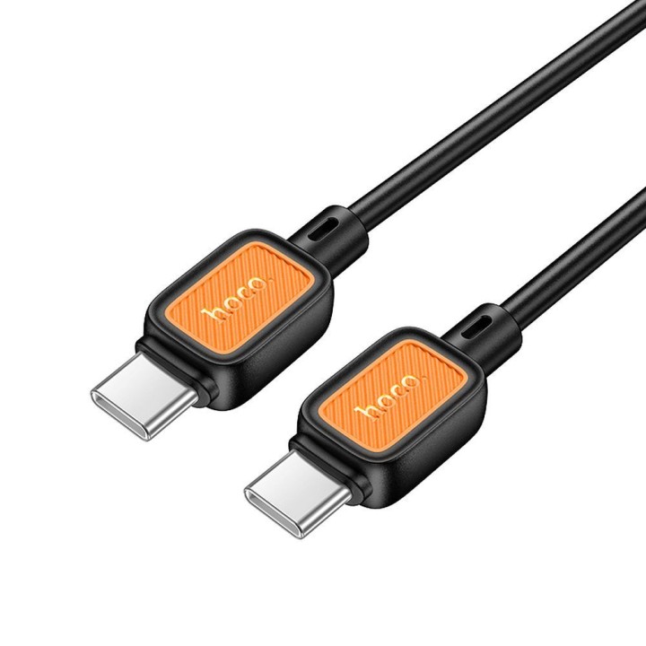 Кабель USB-C – USB-C Hoco 3A 60W 1 m X108 чорний
