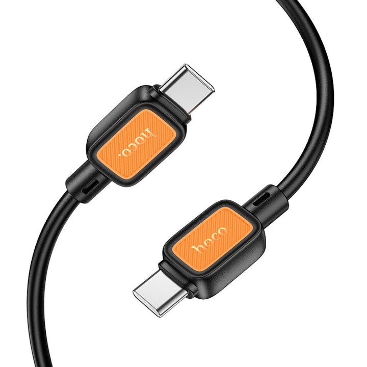 Кабель USB-C – USB-C Hoco 3A 60W 1 m X108 черный