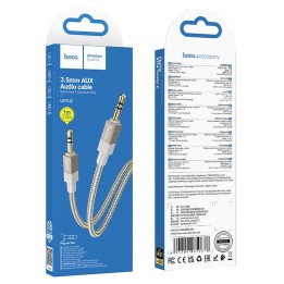 Кабель AUX Jack 3,5 mm (штекер (male)) для Jack 3,5 mm (штекер (male)) Hoco 1 m UPA32 золотой