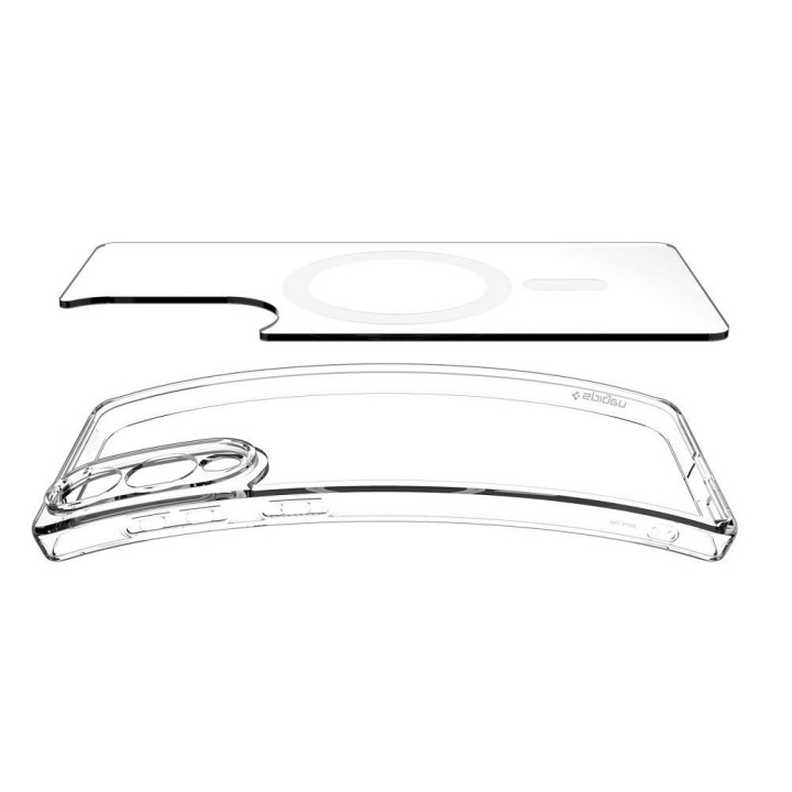 SPIGEN futerał ULTRA HYBRID MAG kompatybilny z MagSafe do SAMSUNG S25 Edge clear white