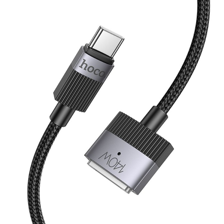 Кабель USB C — Mag3 Hoco 5A 140W магнитный 1,8 m U141 черный