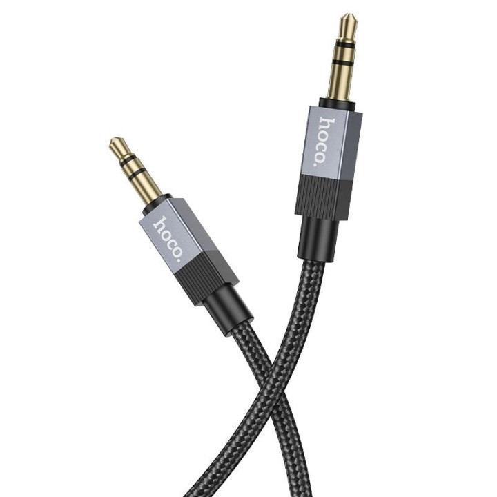 Кабель AUX Jack 3,5 mm (штекер (male)) — Jack 3,5 mm (штекер (male)) Hoco 1 m UPA32 черный