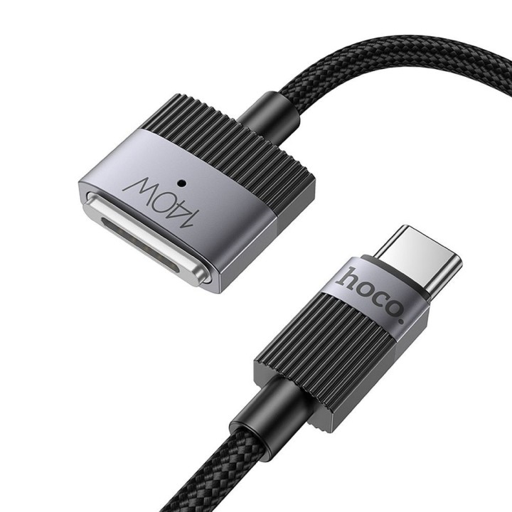 Кабель USB C для Mag3 Hoco 5A 140W магнитный 1,8 m U141 черный