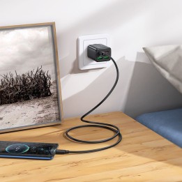 Сетевое зарядное устройство для телефона Hoco 2 x USB C + 2 x USB A QC3.0 PD 3A 30W N56 черное