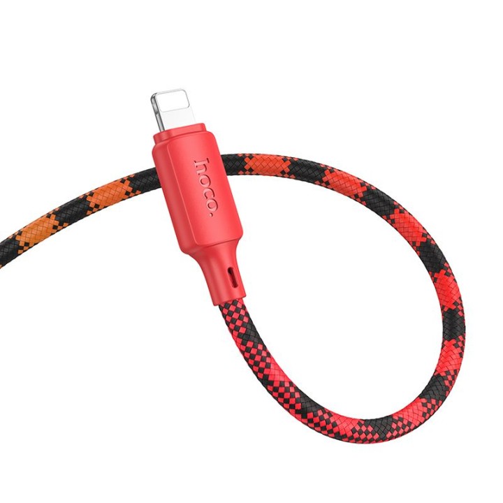 Кабель USB-C – Lightning Hoco PD 27W 1 m X116 градієнт червоний