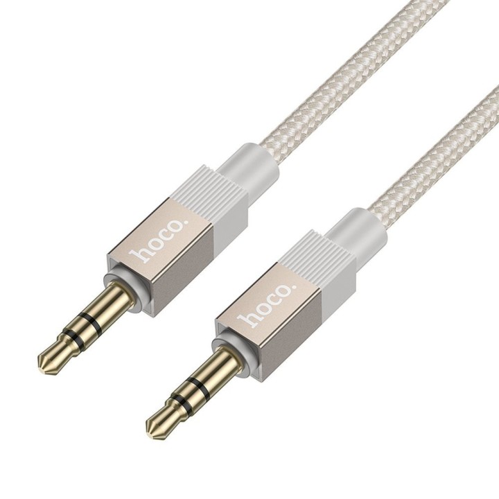 Кабель AUX Jack 3,5 mm (штекер (male)) для Jack 3,5 mm (штекер (male)) Hoco 1 m UPA32 золотой