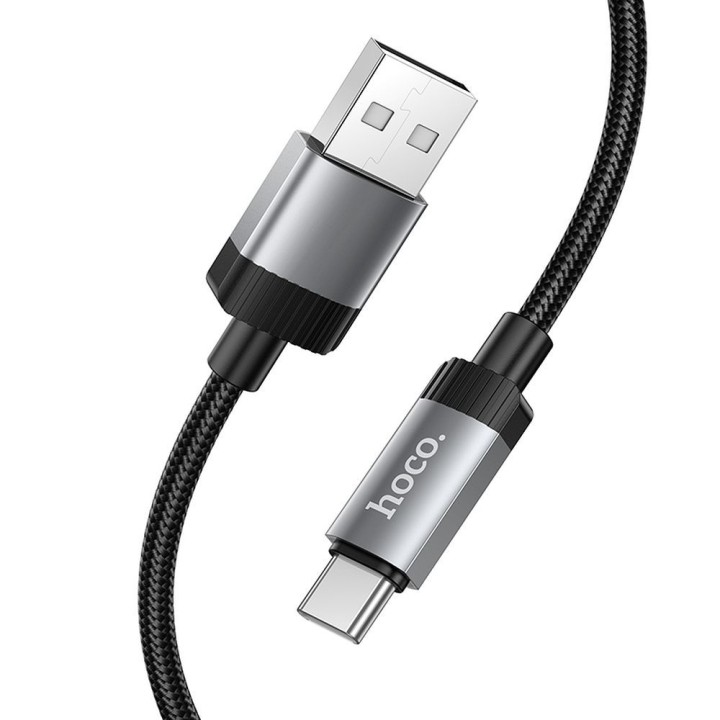 USB-A to USB-C cable Hoco 3A 1 m X117 black