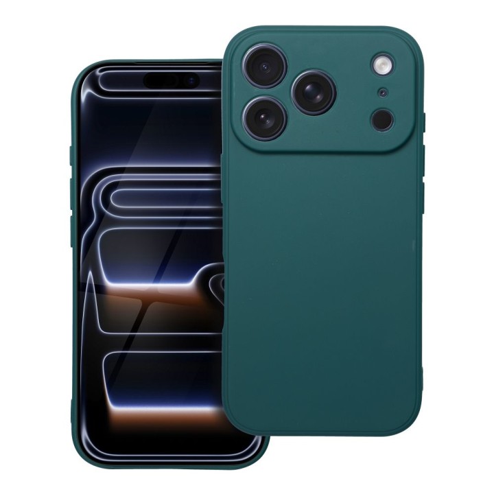 Case for iPhone 17 Pro / 18 Pro (low camera edge) Matt dark green