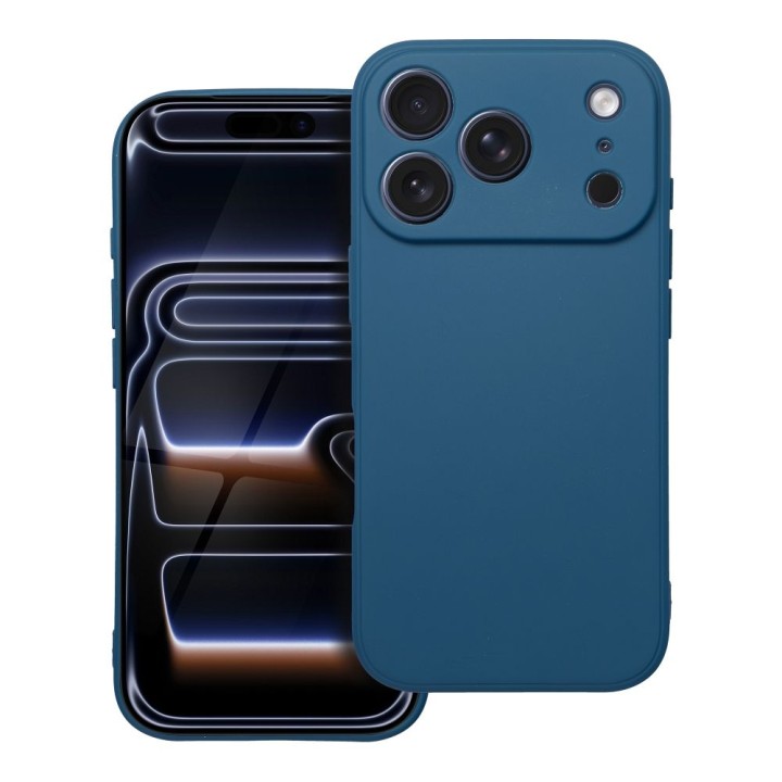 Чехол для iPhone 17 Pro / 18 Pro (low camera edge) Matt синий