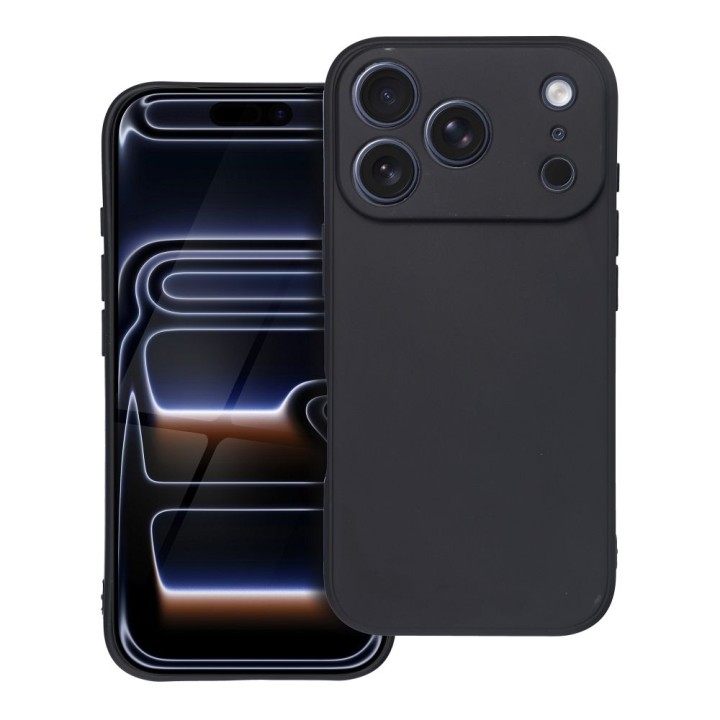 Чохол для iPhone 17 Pro / 18 Pro (low camera edge) Matt чорний