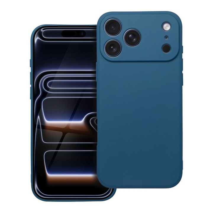 Чохол для iPhone 17 Pro Max / 18 Pro Max (low camera edge) Matt синій