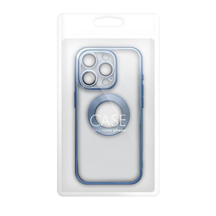 Etui na iPhone 17 Pro / 18 Pro (low camera edge) Glam niebieskie