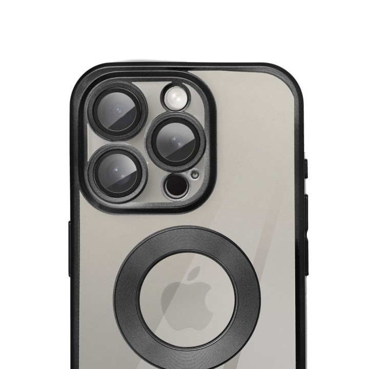 Чехол для iPhone 17 Pro / 18 Pro (low camera edge) Glam черный