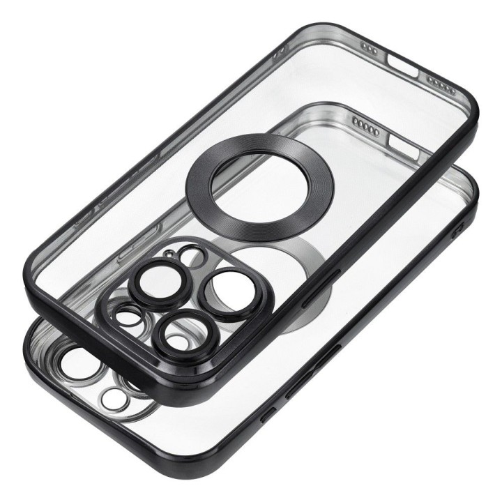 Case for iPhone 17 Pro Max / 18 Pro Max (low camera edge) Glam black