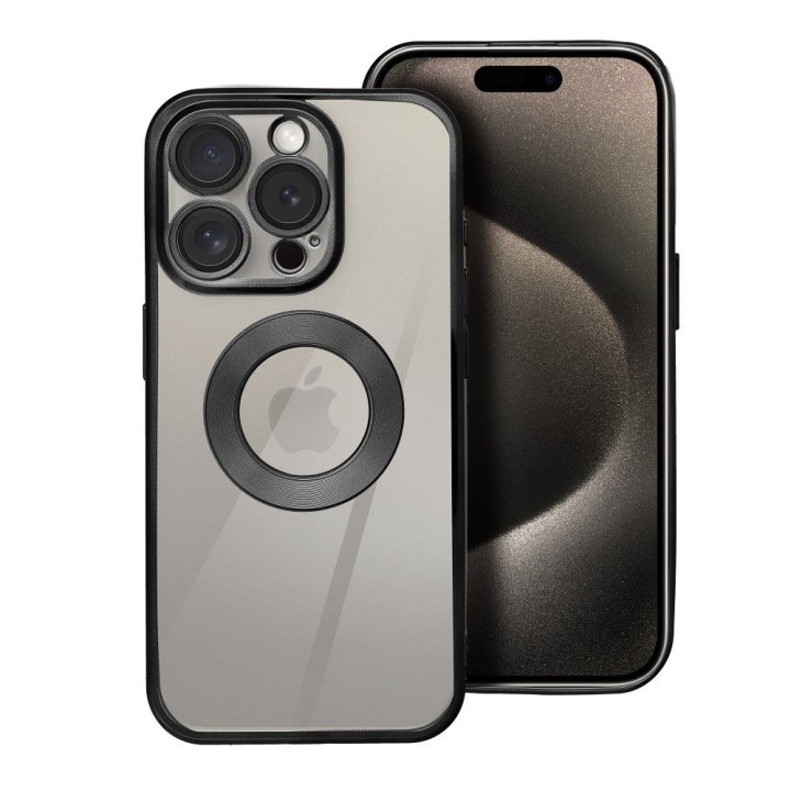 Etui na iPhone 17 Pro / 18 Pro (low camera edge) Glam czarne