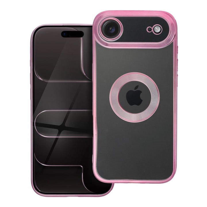 Чохол для iPhone 17 AIR Glam пудрово-рожевий