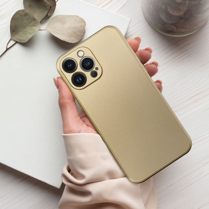 Чохол для iPhone 17 Pro Max / 18 Pro Max (low camera edge) Metallic золотий