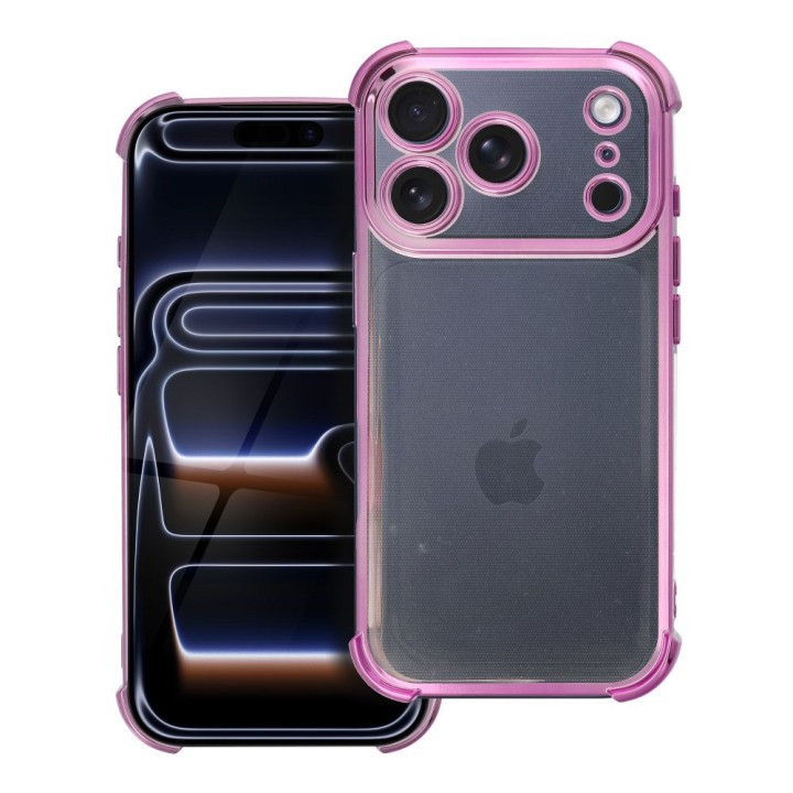 Чехол для iPhone 17 Pro / 18 Pro (low camera edge) Antishock Electro пурпурный