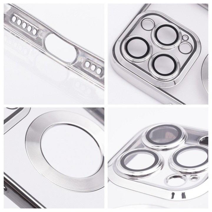 Etui na iPhone 17 AIR Glam srebrne
