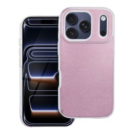 Etui na iPhone 17 Pro / 18 Pro (low camera edge) Shining różowe