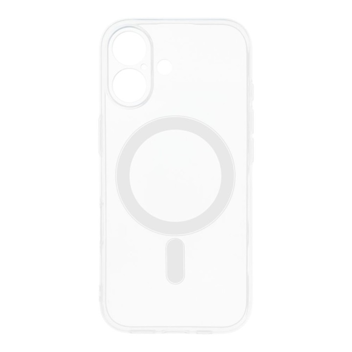 Case for iPhone 17 Clear Case 2 mm Mag Cover compatible with MagSafe (camera protection) transparent