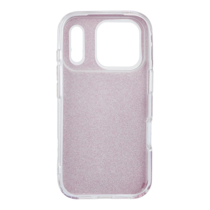 Case for iPhone 17 Pro / 18 Pro (low camera edge) Shining pink