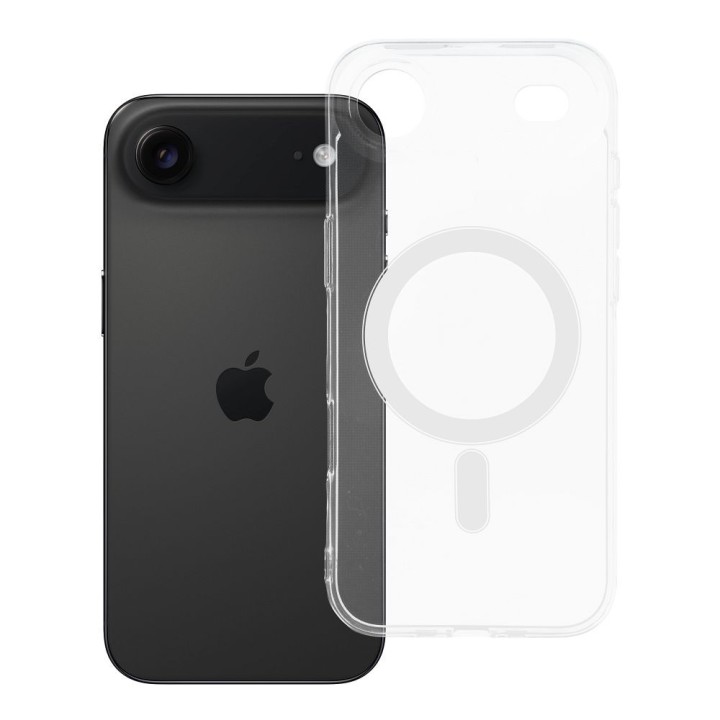 Case for iPhone 17 AIR Clear Case 2 mm Mag Cover compatible with MagSafe (camera protection) transparent