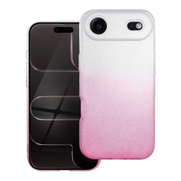 Чехол для iPhone 17 AIR Shining прозрачный розовый