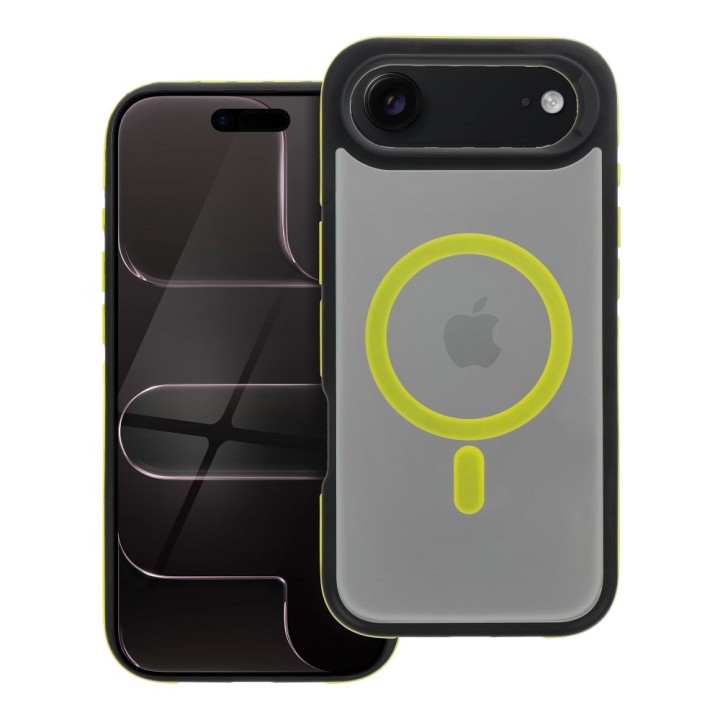 Etui na iPhone 17 AIR Neo zgodne z MagSafe żółte