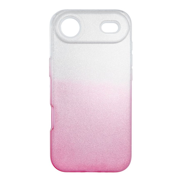 Чохол для iPhone 17 AIR Shining прозорий рожевий