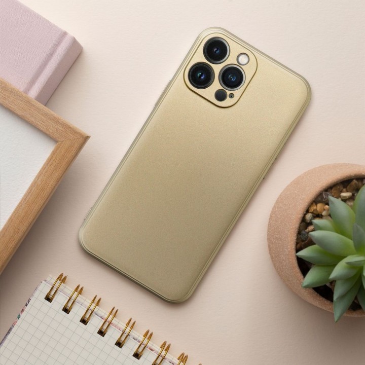 Чохол для iPhone 17 Pro Max / 18 Pro Max (low camera edge) Metallic золотий