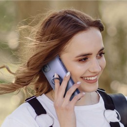 Чохол для iPhone 17 AIR Silicone Ring фіолетовий