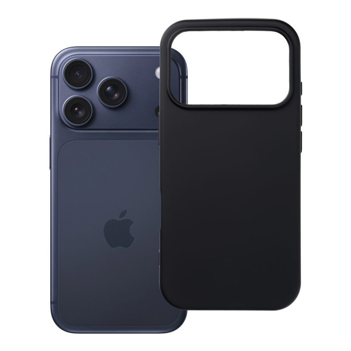 Etui na iPhone 17 Pro / 18 Pro (low camera edge) Silicone czarne