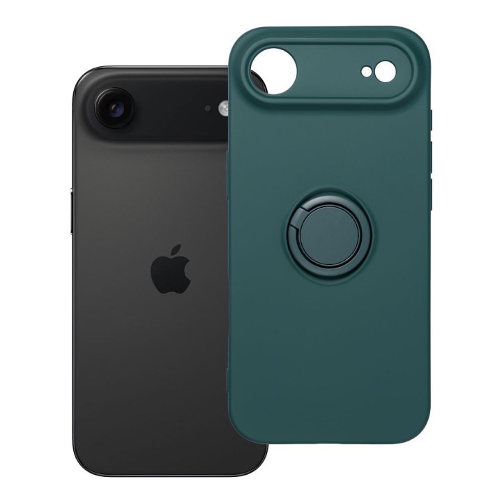 Чохол для iPhone 17 AIR Silicone Ring зелений