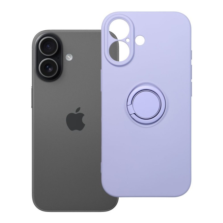 Чохол для iPhone 17 Silicone Ring фіолетовий