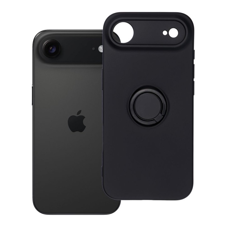 Case for iPhone 17 AIR Silicone Ring black