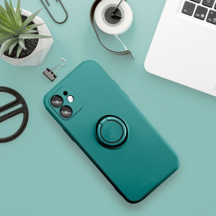 Чохол для iPhone 17 Silicone Ring зелений