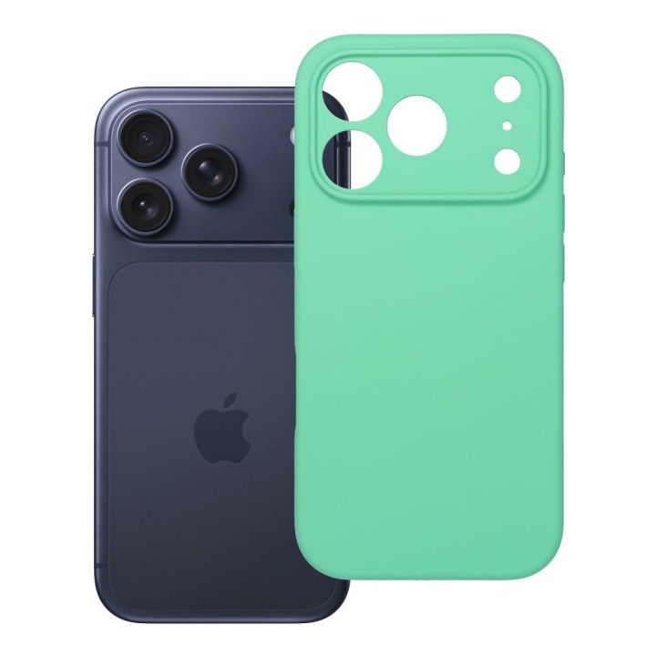 Case for iPhone 17 Pro / 18 Pro (low camera edge) Silicone 2mm (camera protection) mint
