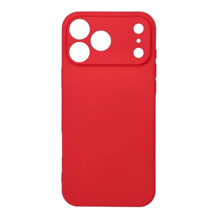 Case for iPhone 17 Pro Max / 18 Pro Max (low camera edge) Soft red