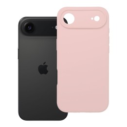 Чехол для iPhone 17 AIR Silicone 2mm (camera protection) пудрово-розовый