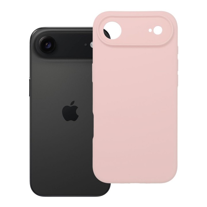 Etui na iPhone 17 AIR Silicone 2mm (camera protection) pudrowy róż
